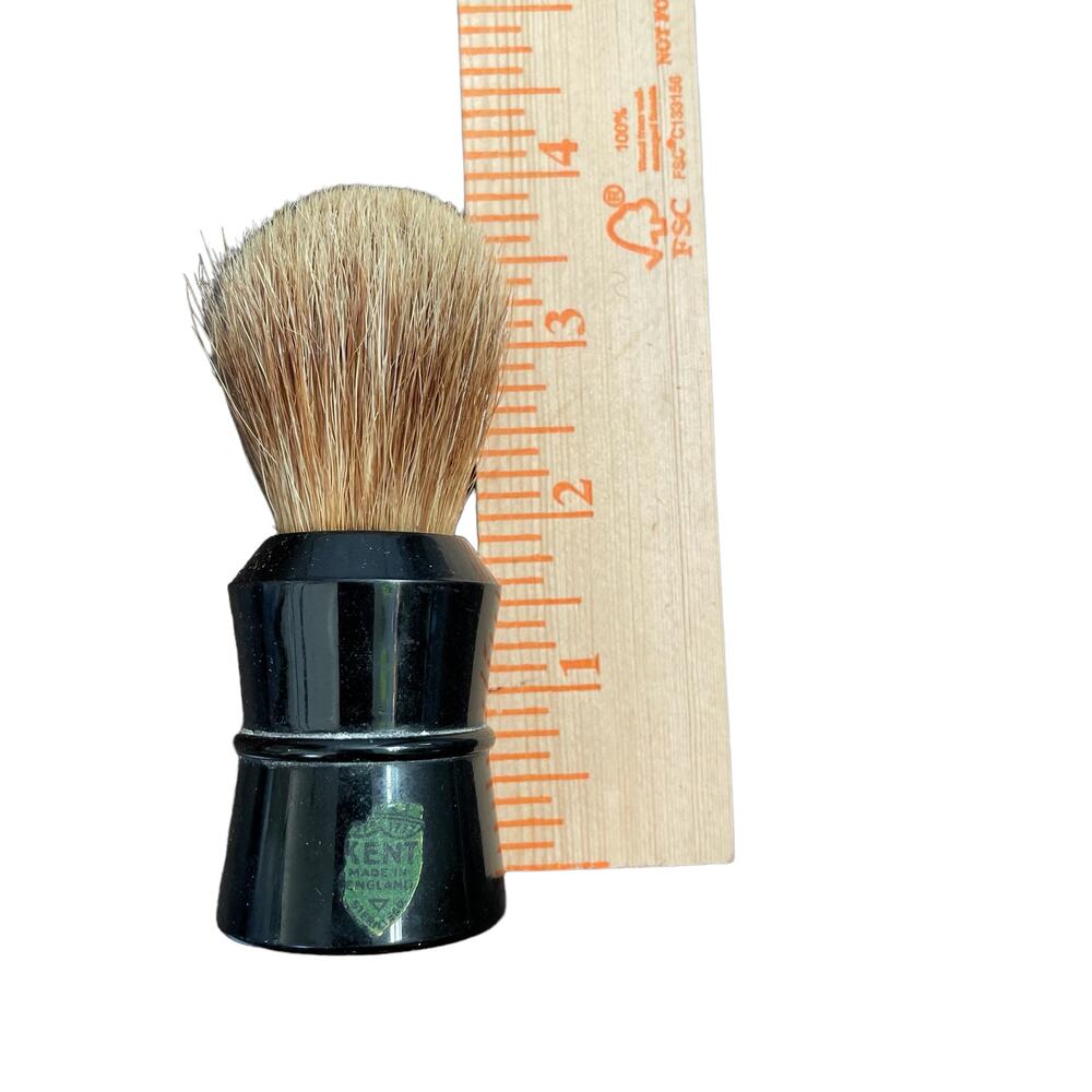 Vintage Shaving Brush Kent Badger & Bristles England Antique? GB Rounded READ